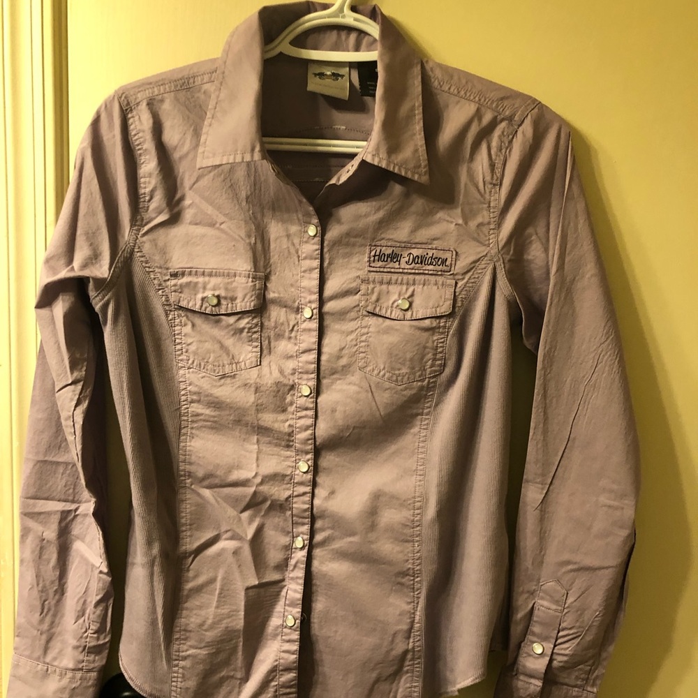 HARLEY DAVIDSON S Western Button Down Snap